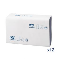 Tork Z Fold Blue Hand Towels 1Ply 250 Sheets (12 Pack)