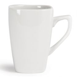 Olympia Whiteware Rounded Square Mugs 284ml 10oz (12 Pack)