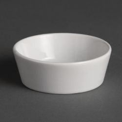 Olympia Whiteware Miniature Circle Dishes 75mm (12 Pack)