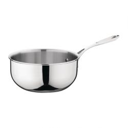 Vogue Stainless Steel & Aluminium Tri-Wall Flared Saut Pan 200mm