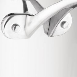 Vogue Stainless Steel & Aluminium Tri-Wall Flared Saut Pan 200mm