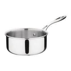 Vogue Stainless Steel & Aluminium Tri-Wall Saucepan 160mm