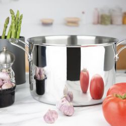 Vogue Stainless Steel & Aluminium Tri-Wall Stew Pan 240mm