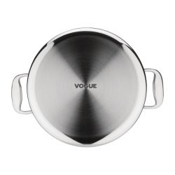 Vogue Stainless Steel & Aluminium Tri-Wall Stew Pan 240mm