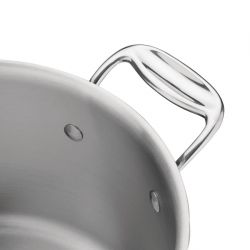 Vogue Stainless Steel & Aluminium Tri-Wall Stew Pan 280mm