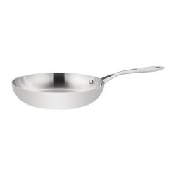 Vogue Stainless Steel & Aluminium Tri-Wall Frying Pan 24cm