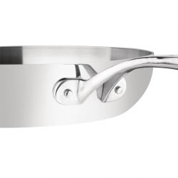 Vogue Stainless Steel & Aluminium Tri-Wall Frying Pan 28cm