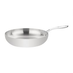 Vogue Stainless Steel & Aluminium Tri-Wall Frying Pan 28cm