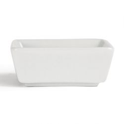 Olympia Mini Square Dishes White 90ml 85mm (12 Pack)