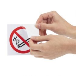 Vogue No Smoking Symbol Window Sign