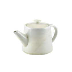 Terra Porcelain Pearl Teapot 50cl/ 17.6oz - Pack of 6