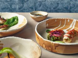 Roko Porcelain Sand Presentation Bowl 20.5cm - Pack of 4