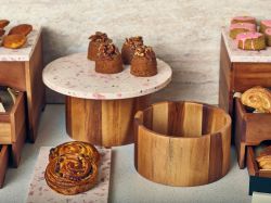 GenWare Acacia Wood Straight Sided Bowl 22.5 x 15cm