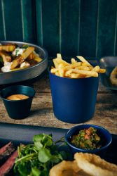 GenWare Metallic Blue Serving Cup  8.5 x 8.5cm - Pack of 12