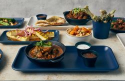 Antigo Stoneware Denim Narrow Rectangular Platter 35 x 16.5cm - Pack of 3