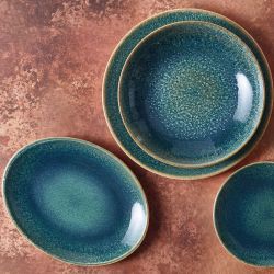 Ore Mar Bloom Deep Plate 23cm - Pack of 6
