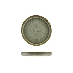 Terra Porcelain Matt Grey Low Presentation Plate 14cm - Pack of 12
