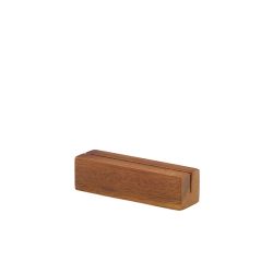 Acacia Wood Sign Holder 9 x 3 x 3cm - Pack of 12