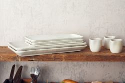 Antigo Stoneware Barley Narrow Rectangular Platter 27 x 12.5cm - Pack of 6