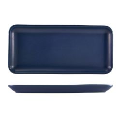 Antigo Stoneware Denim Narrow Rectangular Platter 35 x 16.5cm - Pack of 3