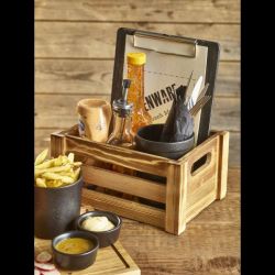 Black Wooden Menu Clipboard A5 18.5x24.5x0.6cm