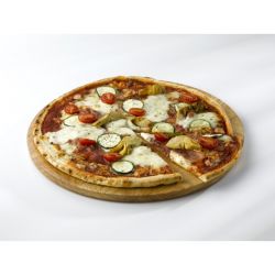 Genware Round Wood Serving/ Cake Board 33cm