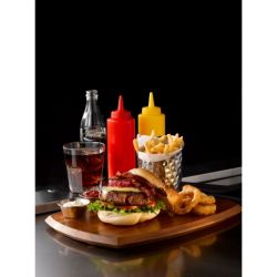 Genware Squeeze Bottle Red 12oz/ 35cl