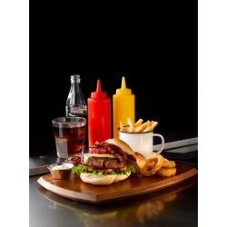 Genware Squeeze Bottle Red 12oz/ 35cl