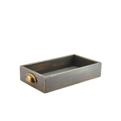 Genware Grey Wash Acacia Wood Display Drawer GN 1/3