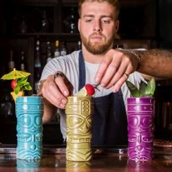 Genware Purple Tiki Mug 40cl/ 14oz - Pack of 4