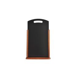 Large Table Chalk Board Dark Wood 21X45cm