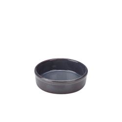 Rustic Stoneware Blue Tapas Dish 13cm - Pack of 12