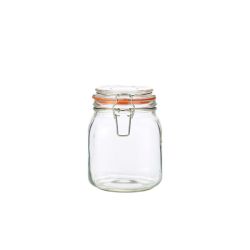 Genware Glass Terrine Jar 1L - Pack of 6