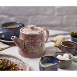 Terra Porcelain Rose Teapot 50cl/ 17.6oz - Pack of 6