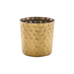 GenWare Gold Vintage Steel Hammered Serving Cup 8.5 x 8.5cm - Pack of 12