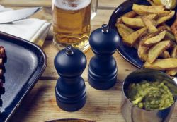 Blue Wooden Salt/ Pepper Grinder 13cm - Pack of 6