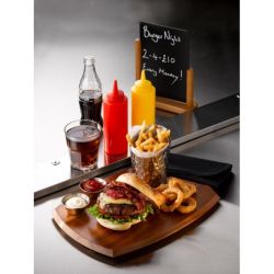 Genware Squeeze Bottle Red 12oz/ 35cl