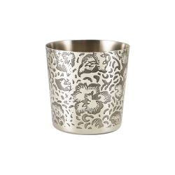 GenWare Floral Stainless Steel Serving Cup 8.5 x 8.5cm - Pack of 12