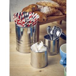 Stainless Steel Can 11cm Dia x 14.5cm - Pack of 12
