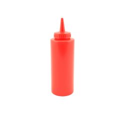 Genware Squeeze Bottle Red 12oz/ 35cl