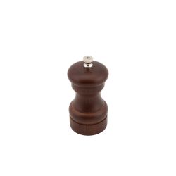 Genware Dark Wood Salt Or Pepper Grinder 10cm - Pack of 6