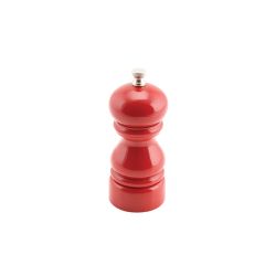 Genware Salt Or Pepper Grinder Red 12.7cm - Pack of 6