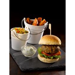 Genware Natural Edge Slate Platter 28 X 28cm - Pack of 6