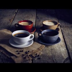 Rustic Stoneware Blue Cup 30cl/ 10.5oz - Pack of 6