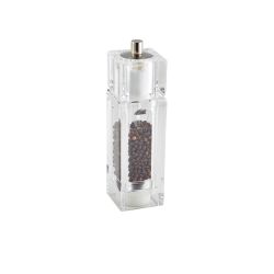 GenWare Clear Square Combi Pepper Grinder/ Salt Shaker - Pack of 6
