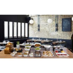 Genware Black Anti-Slip Buffet Riser 18 x 10cm