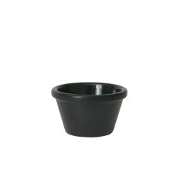 GenWare Melamine Black Smooth Ramekin 85ml/ 3oz - Pack of 24