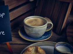 Terra Porcelain Matt Grey Coffee Cup 28.5cl/ 10oz - Pack of 6