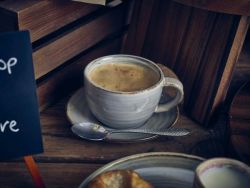 Terra Porcelain Grey Coffee Cup 28.5cl/ 10oz - Pack of 6