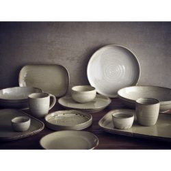 Terra Porcelain Grey Presentation Plate 26cm - Pack of 6
